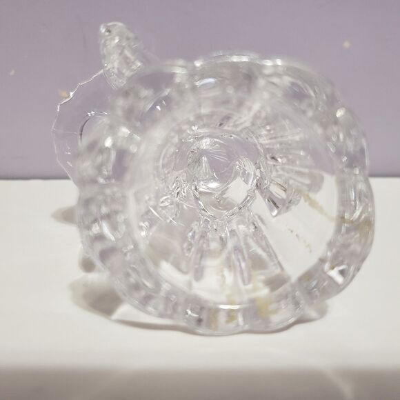 Glass Angel Tapered Candle Holder Home Country Farmhouse Decor 4" - Picture 6 of 8